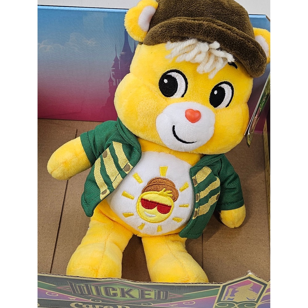 Wicked x Care Bears Funshine Bear as Boq Plush Yellow Green Jacket 2025 New